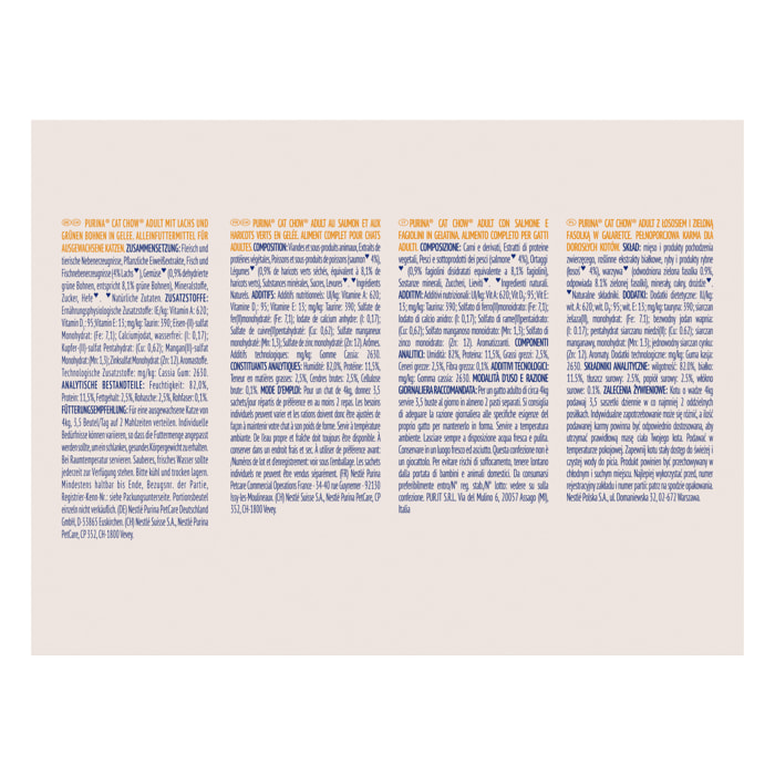 CAT CHOW Adult Saumon 10x85g - Lot de 4