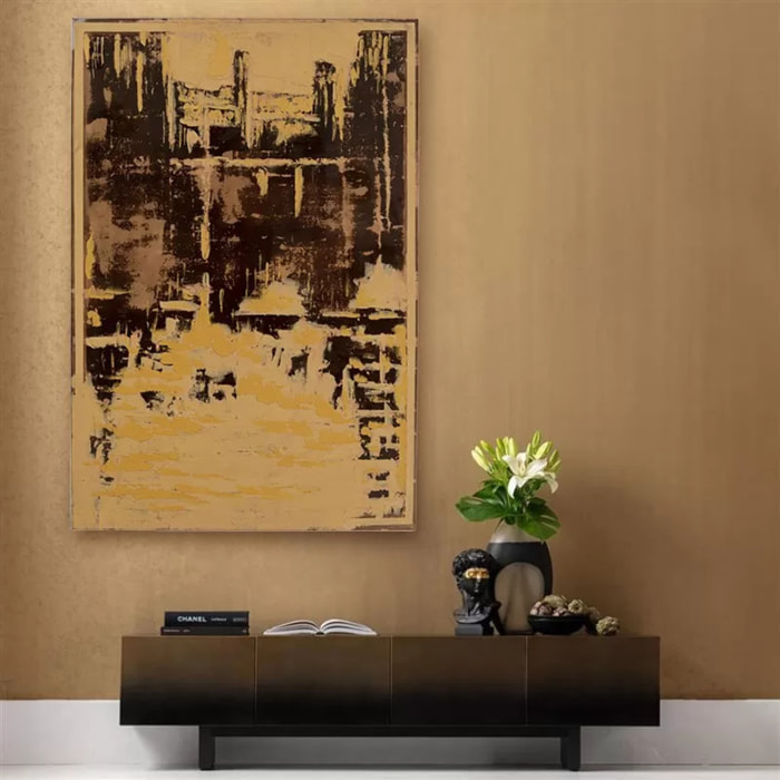 Tableau Artistas 120x180cm doré Kare Design