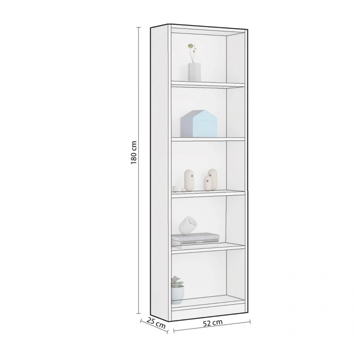 Estantería juvenil Smile Blanco Artik (Blanco Mate)