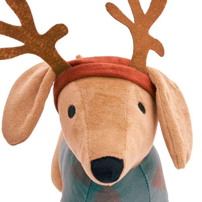 PELUCHE CHIEN NOEL RGE VERT