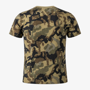 T-shirt Esercito camouflage verde in cotone uomo