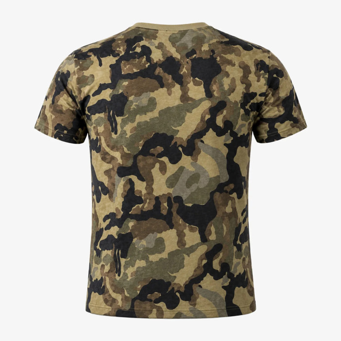 T-shirt Esercito camouflage verde in cotone uomo
