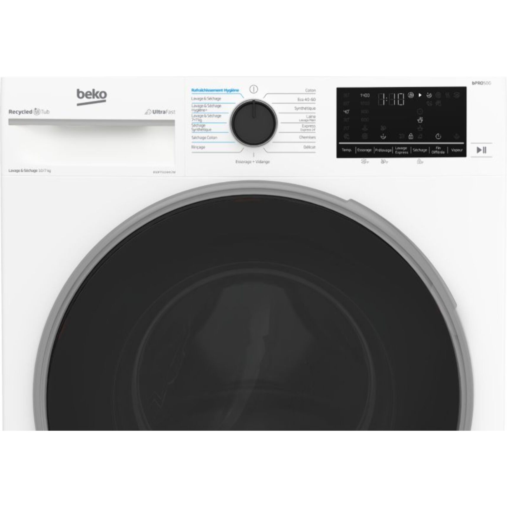 Lave linge séchant hublot BEKO B5DFT5104412W