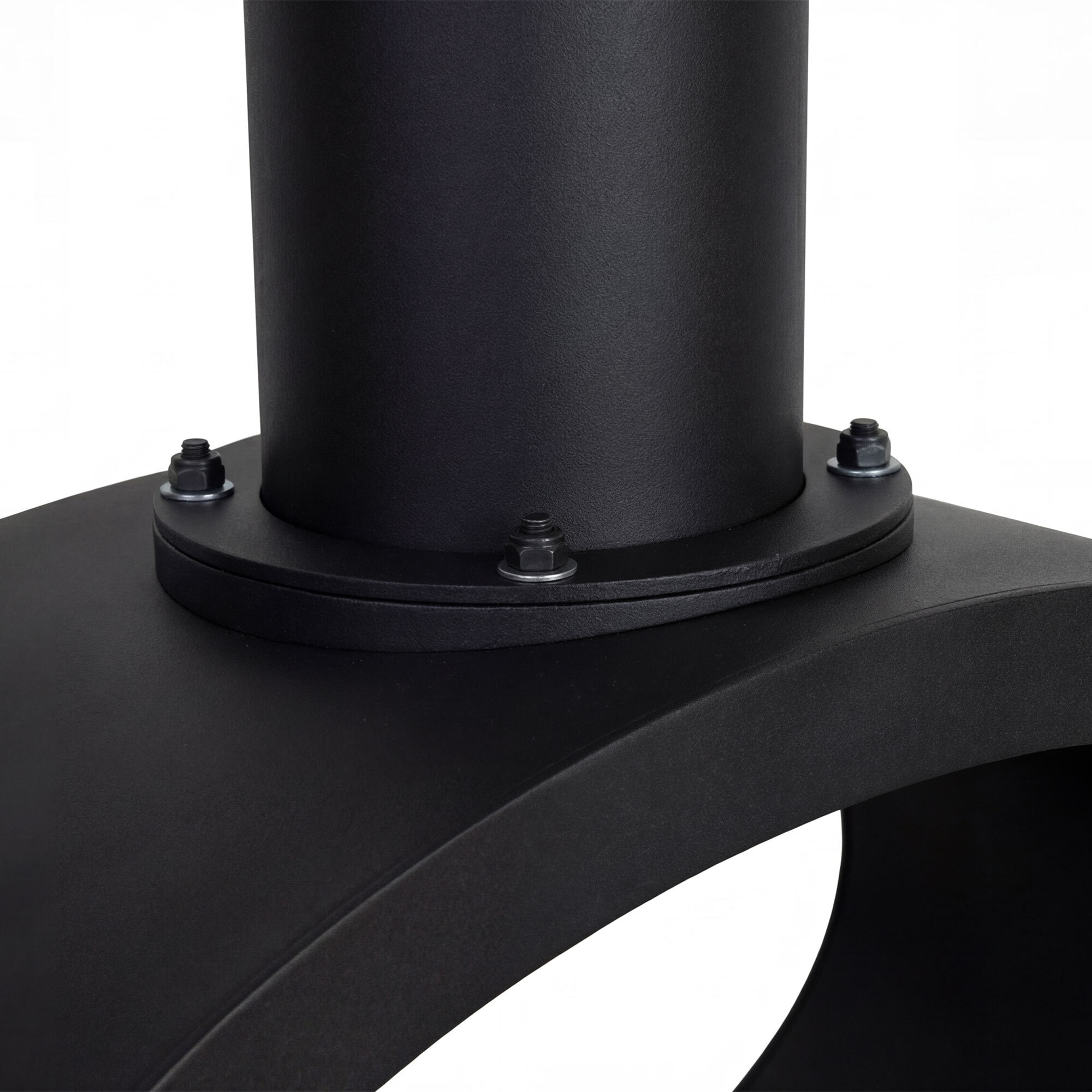 Nerone - Camino a Bioetanolo da Soffitto Sospeso Bifacciale 65x220x40 cm con Bruciatore 2,2 Litri Nero