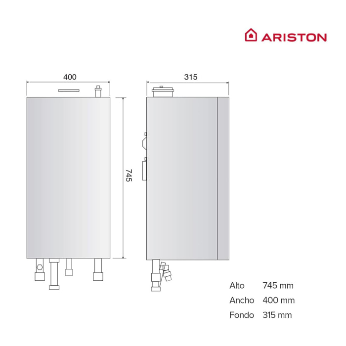 Caldaia a Condensazione Metano/GPL ARISTON Matis Plus 24 kW Classe A