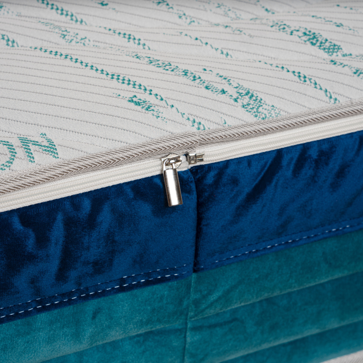 Materasso Una Piazza e Mezza Memory Foam 4 Strati Sfoderabile H26 Meditation - Fascia In Velluto Bicolore 120x190 (Antiacaro - Anallergico - Antibatterico - Ergonomico)