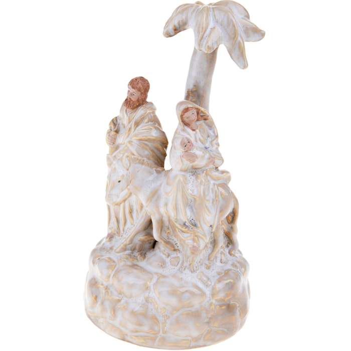 NativitÃ Carillon Con Asinello. Altezza 23 Cm - Pezzi 1 - 12X23X12cm - Colore: Verde - Bianchi Dino - Articoli Natalizi