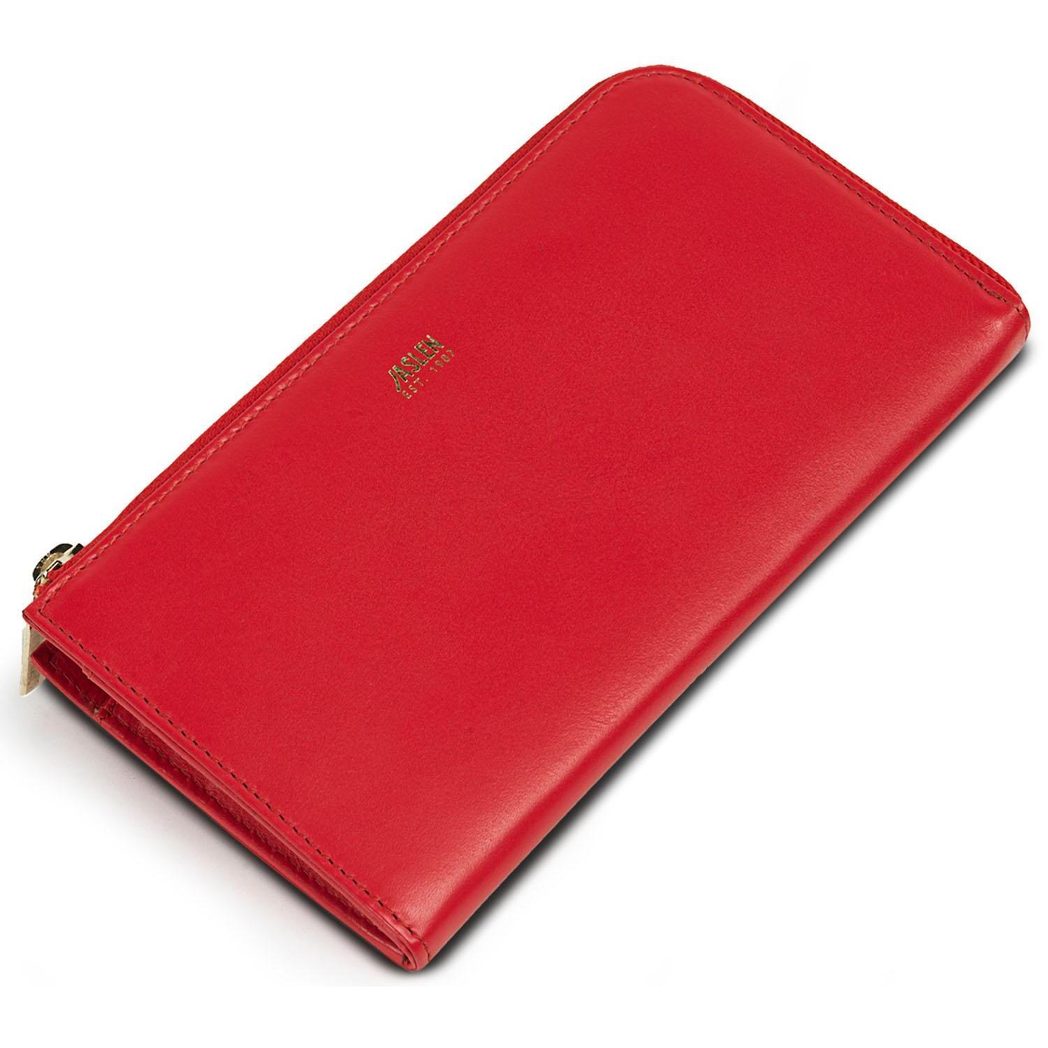 Cartera Mujer Piel Jaslen Georgia Rojo