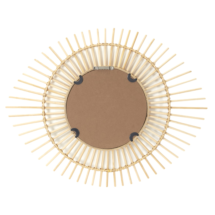 Miroir Rotin Ovale 58cm