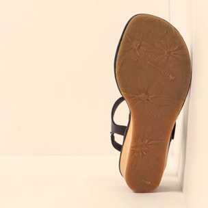 Sandalias con tacón N853 SOFT NAPPA BLACK/ GAIA color Black