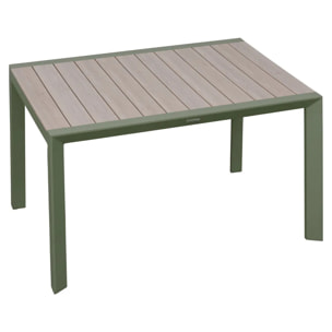 Table de jardin 4 places Evasion beige lin/laurier
