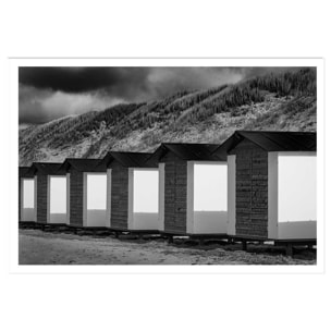 Poster cabanes de plage Affiche seule