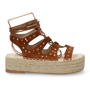Sandalia plataforma romana mujer elegante