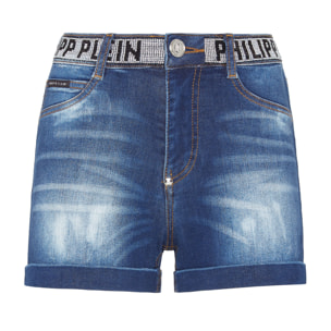 PHILIPP PLEIN Denim Shorts
