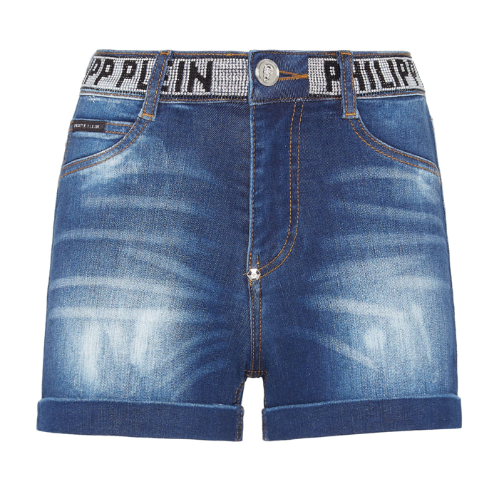 PHILIPP PLEIN Denim Shorts