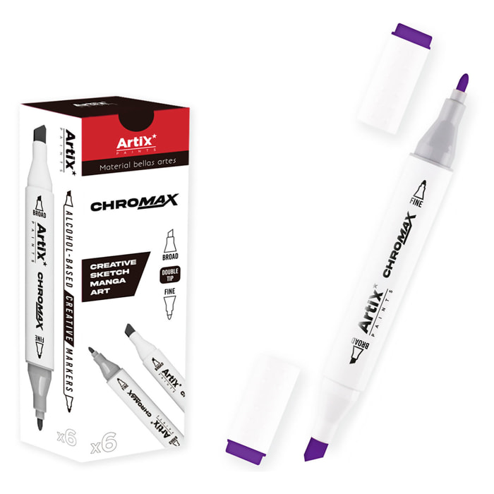 Pack 6 Uds. ROTULADOR DOBLE PUNTA BOCETOS 73 ULTRA MARINE