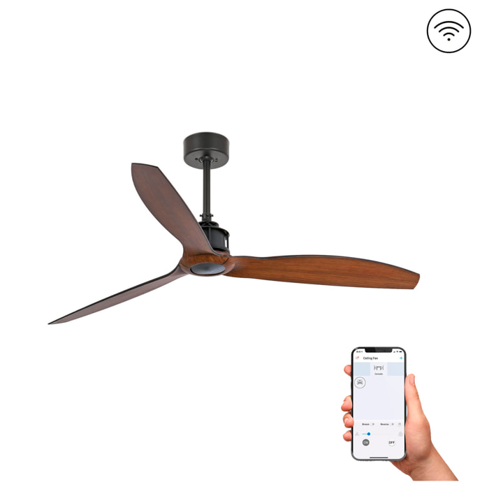 JUST FAN M Ventilateur noir/bois DC SMART