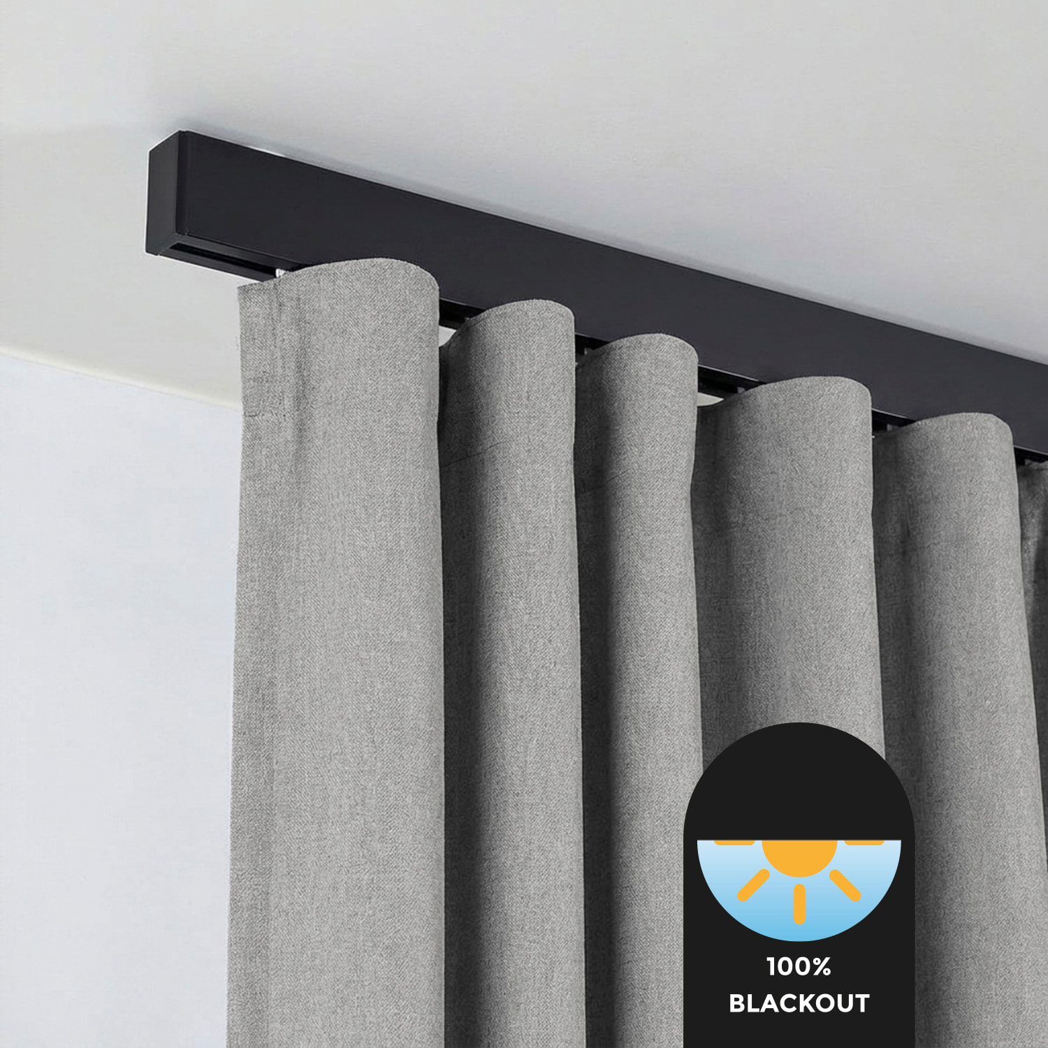 Cortina de cinta opaca STONE XXL Plata