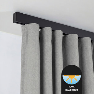 Cortina de cinta opaca STONE XXL Plata