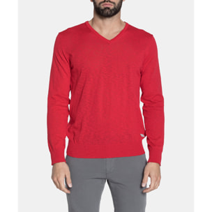 MAGLIA SCOLLO A "V" IN COTONE