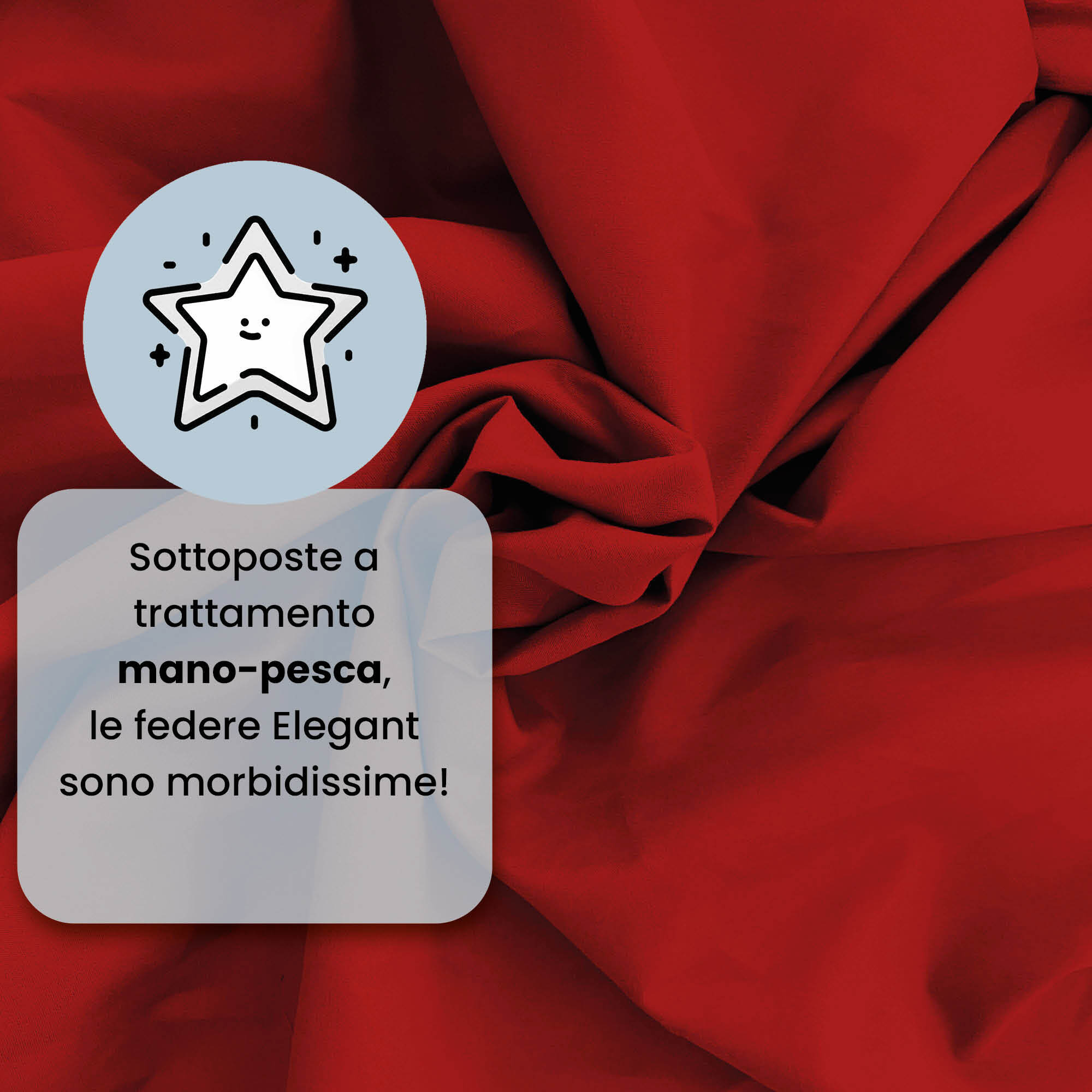 COPPIA FEDERE ELEGANT, 100% Microfibra - ROSSO