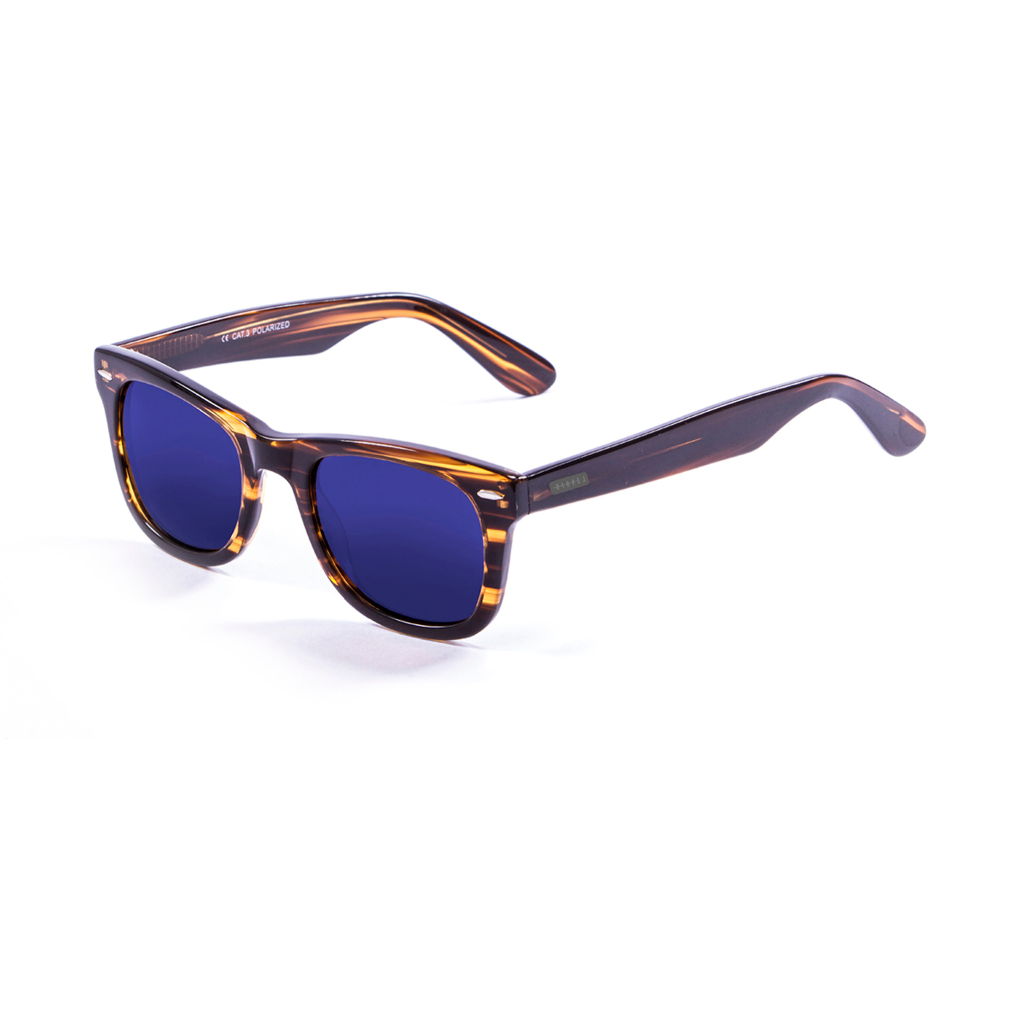 Gafas de sol LENOIR BIARRITZ - Marrón oscuro / Revo azul