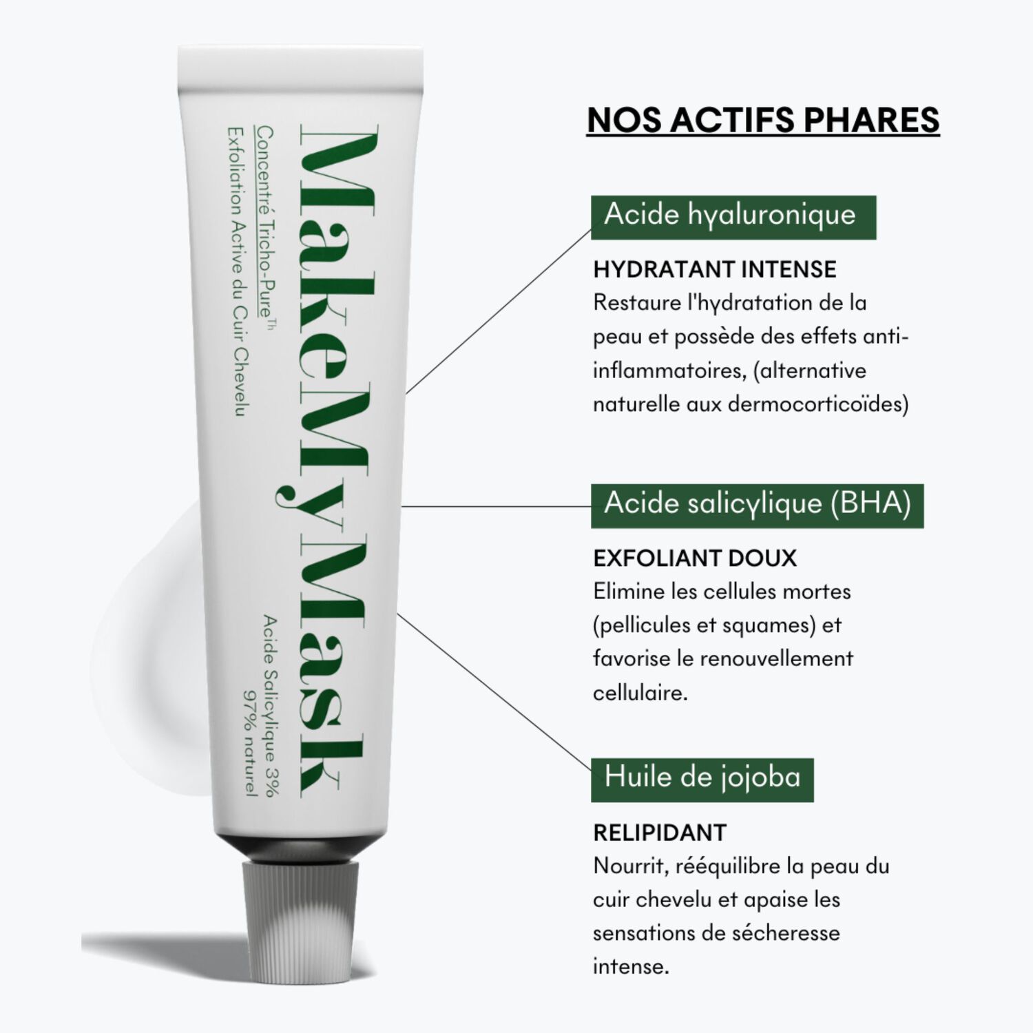 Concentré Tricho-Pure - Exfoliant pour Cuir Chevelu 180 ml
