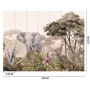 Papier peint panoramique La Marche douce  Intissé