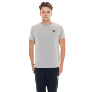 Camiseta hombre Leone 1947 Apparel manga corta algodón elástico logo pequeño