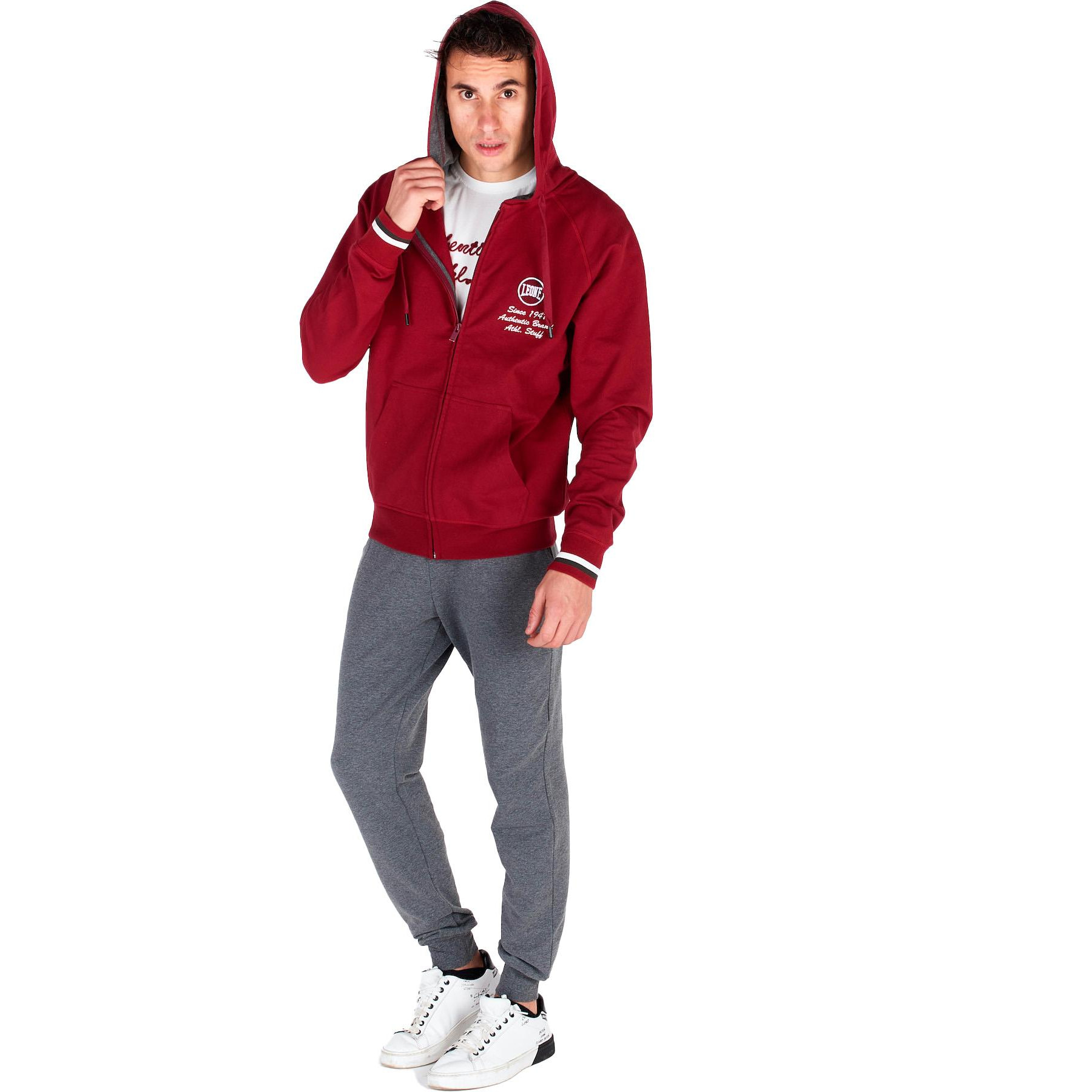 Chándal de hombre Athletic Stuff con capucha y cremallera