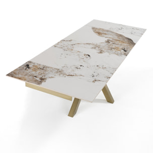 Oresteluchetta Tavolo allungabile DILLER ONICE GOLD