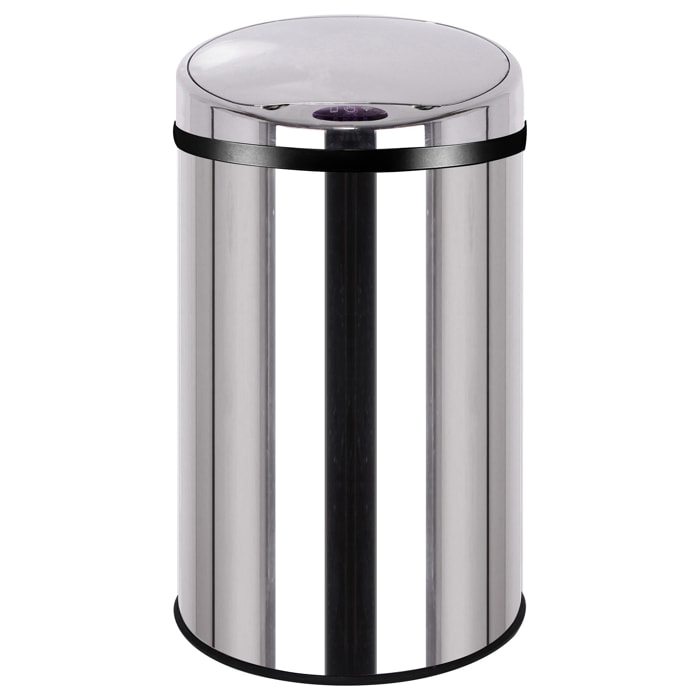 Poubelle automatique inox ARTIC argent 30L