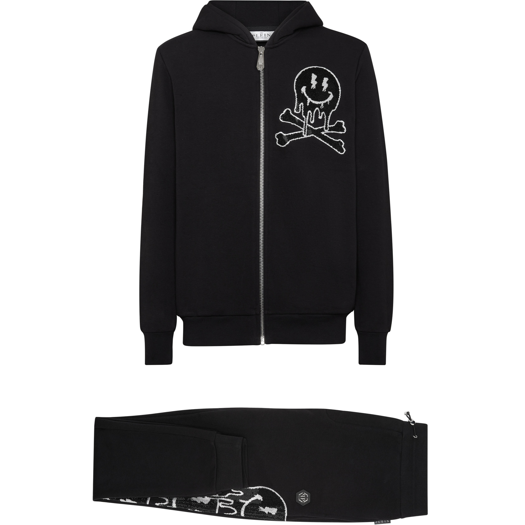 PHILIPP PLEIN Chándal: Sudadera con capucha y pantalón SKELETON