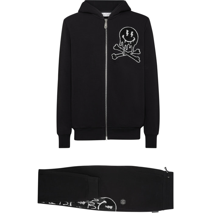 PHILIPP PLEIN Chándal: Sudadera con capucha y pantalón SKELETON