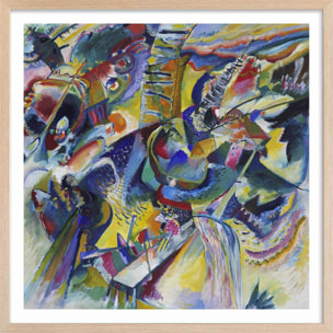 Poster Improvisation Klamm - Wassily Kandinsky Affiche + cadre en bois - Chêne