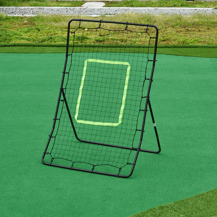 Filet de rebond de football 90L x 80l x 140H cm cible et sardines de fixation fournies noir vert