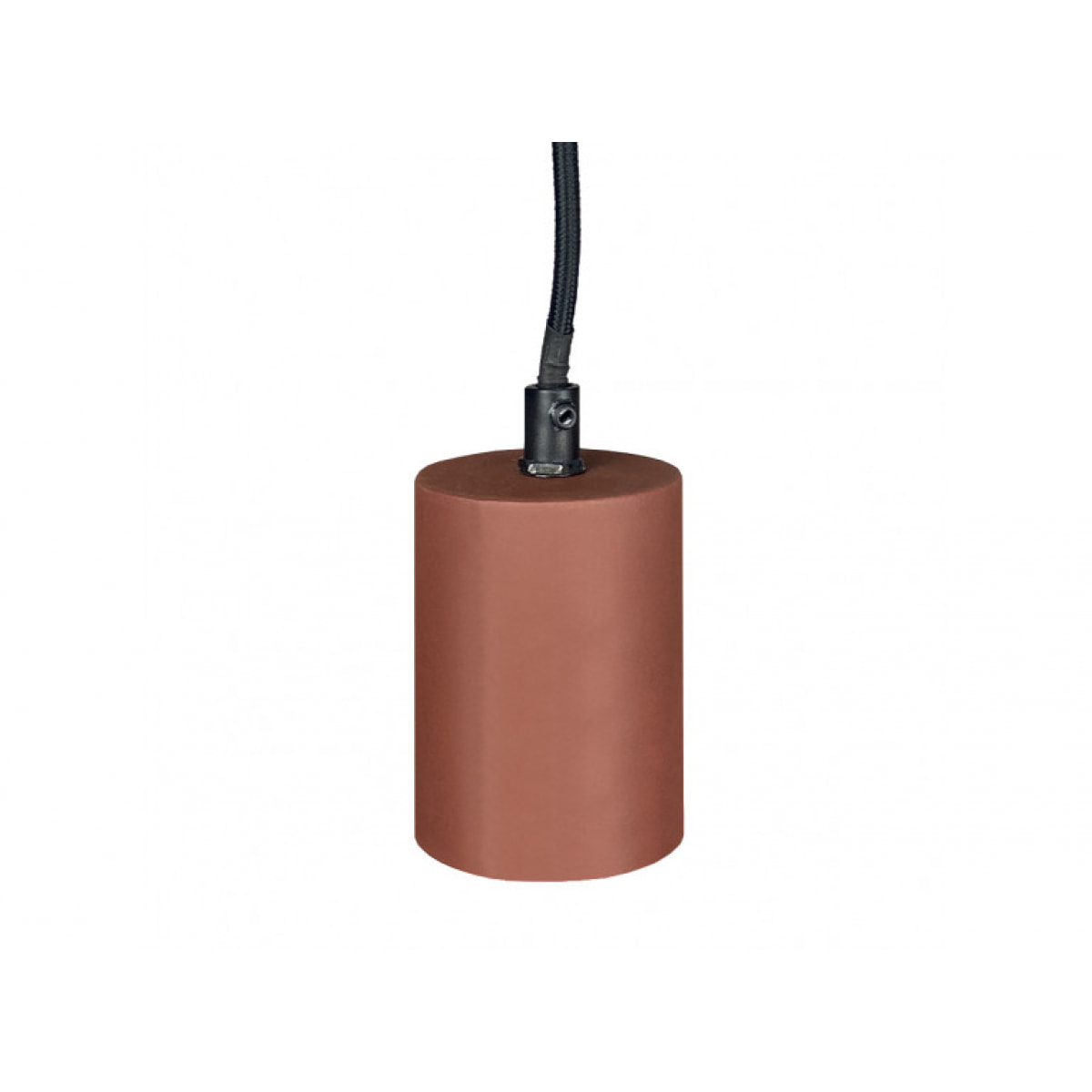 Suspension lumineuse en béton rouge - PRAO 164