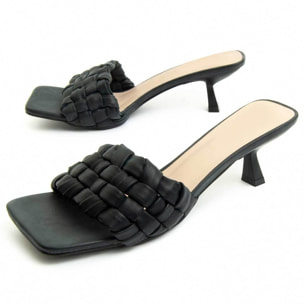 Sandalias de tacón - Negro - Altura: 5 cm