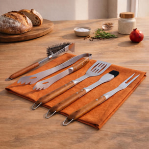 Set de 5 ustensiles de barbecue - "Sève"
