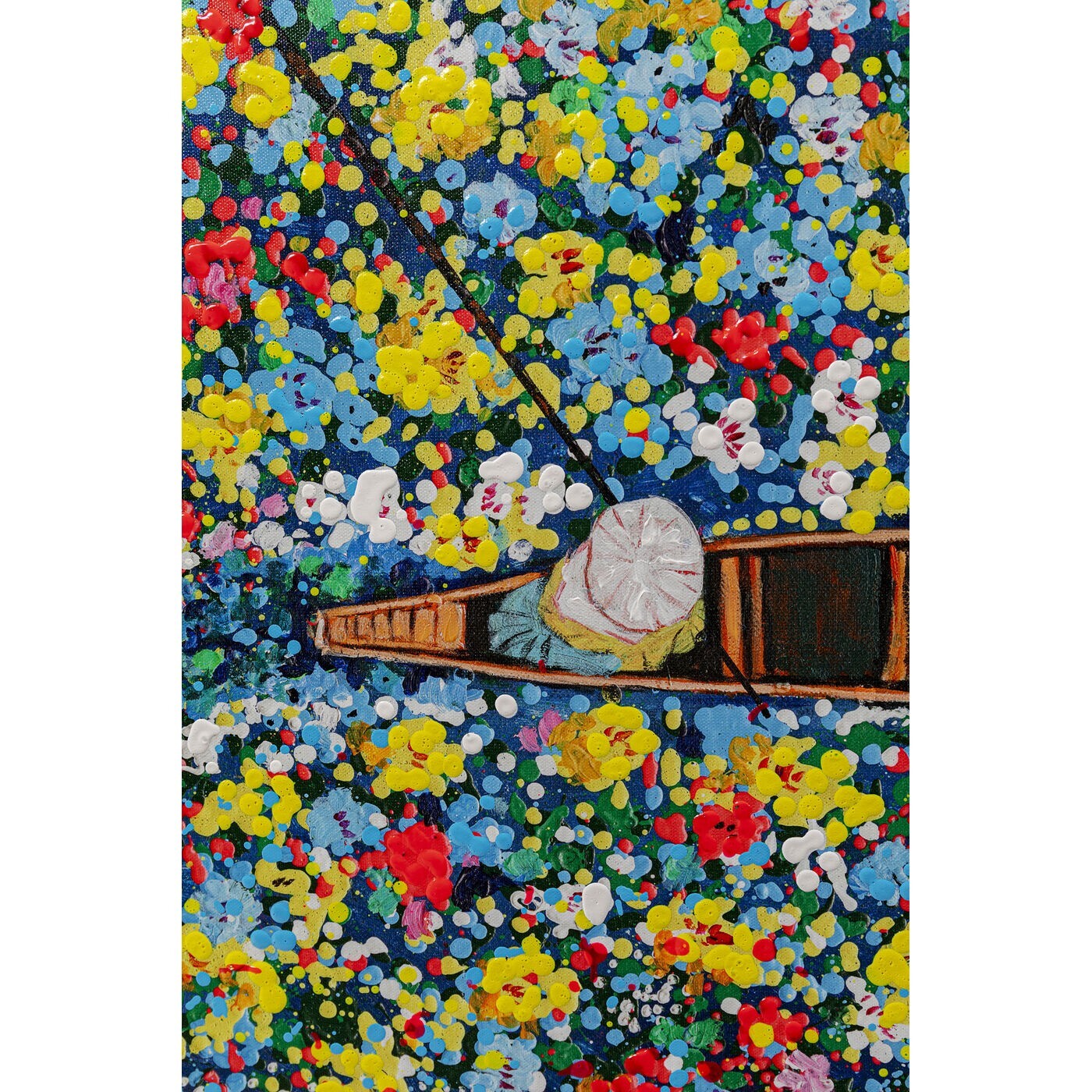 Tableau Frame marché aux fleurs flottant 150x100cm Kare Design