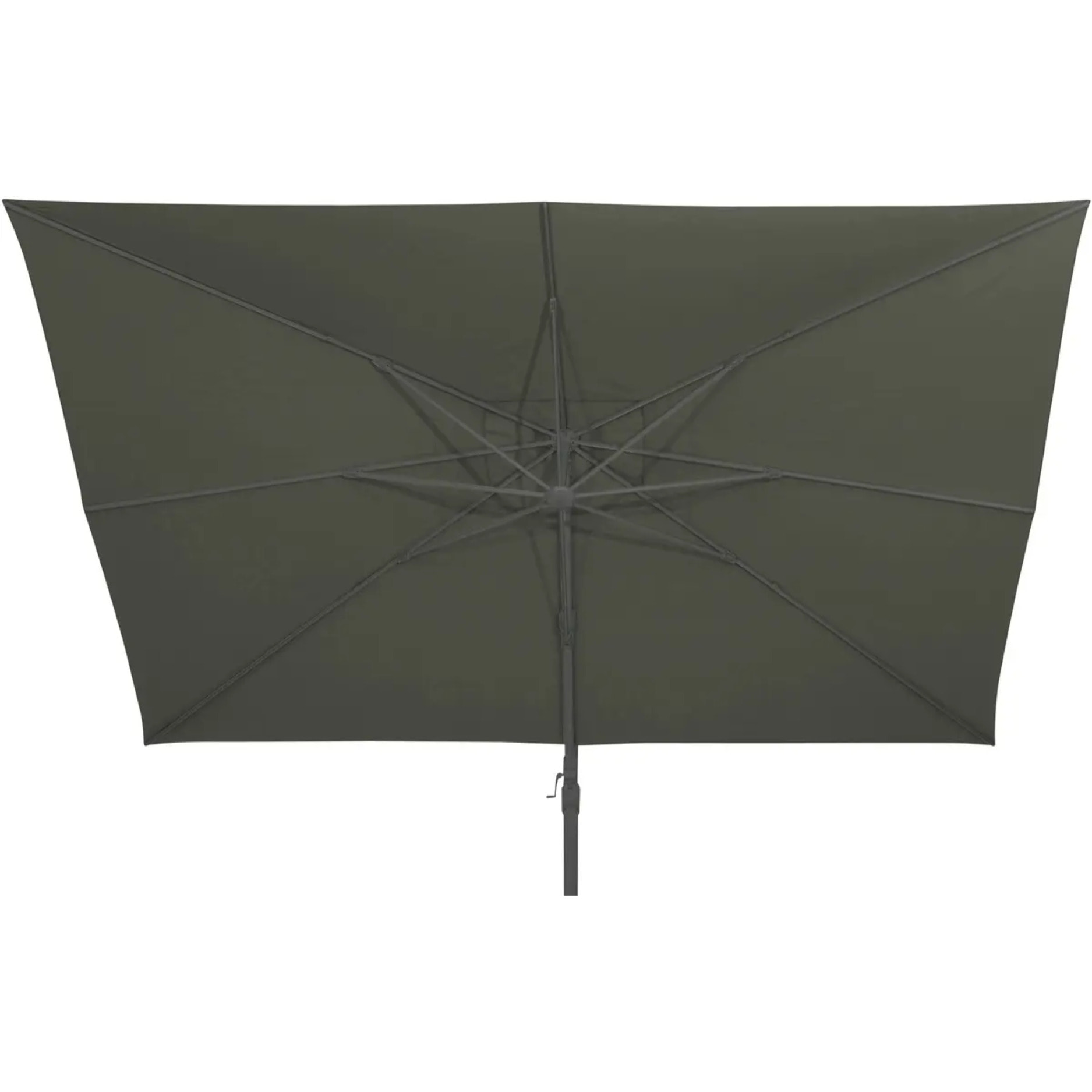 Parasol déporté carré inclinable Melhia 3x3 m vert laurier