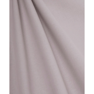Juego de sábanas algodón lisas gris perla