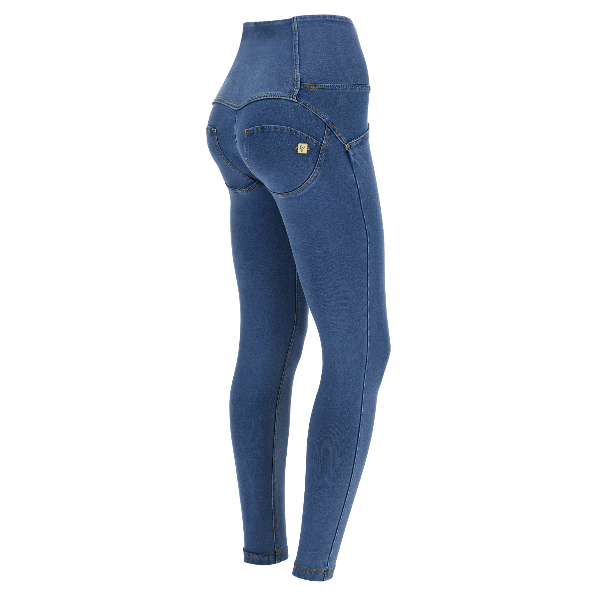 Jeggings push up WR.UP® superskinny vita alta con bottoni