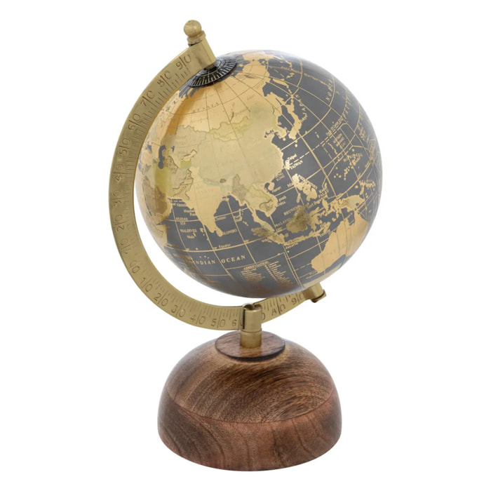 Globe déco Afonso H.24cm pied manguier