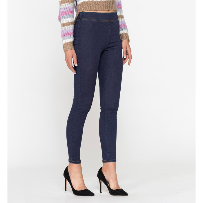 LEGG-JEANS DONNA MOD. 767 IN CALDO COTONE