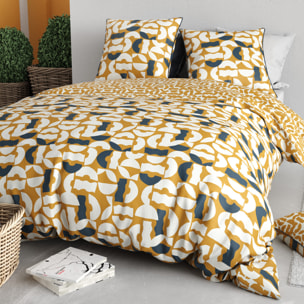 Parure housse de couette 3pcs 100% coton 57 fils fidji