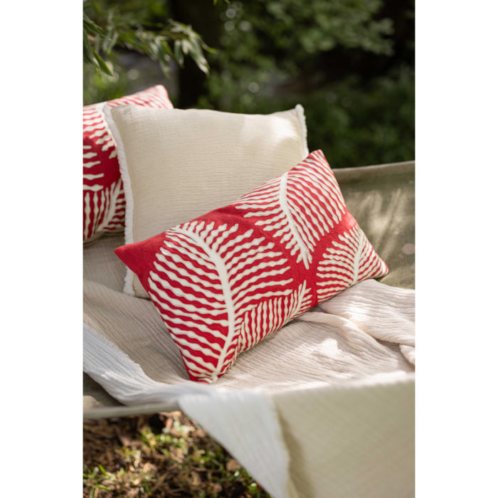 Coussin brodé Flora
