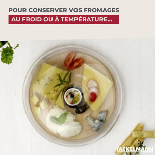 Cloche à fromage en verre Fackelmann Nature