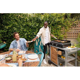 Plancha électrique CAMPINGAZ 2 XD Fonte emaille 2 brûleurs à poser, 60x40 cm