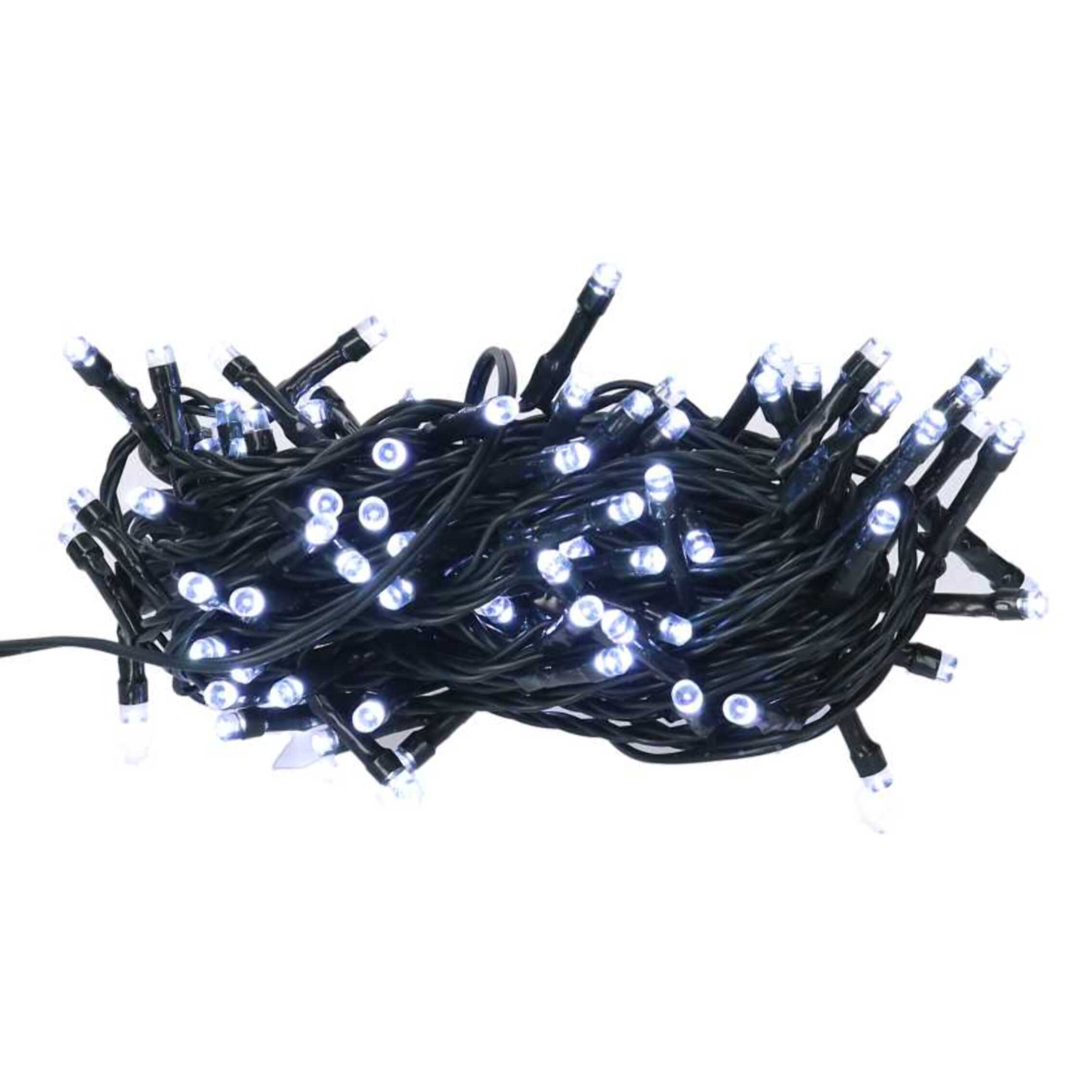 Catena luminosa con 500 led bianco freddo concontroller 28m